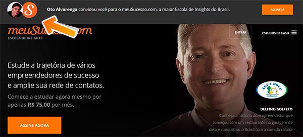 Meu Convite para Assinar o MeuSucesso. Observe minha foto